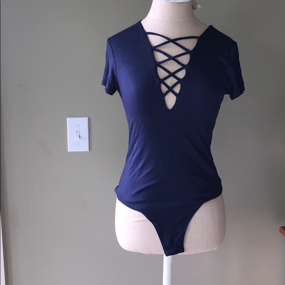 New with tags blue pitaya t shirt fabric bodysuit